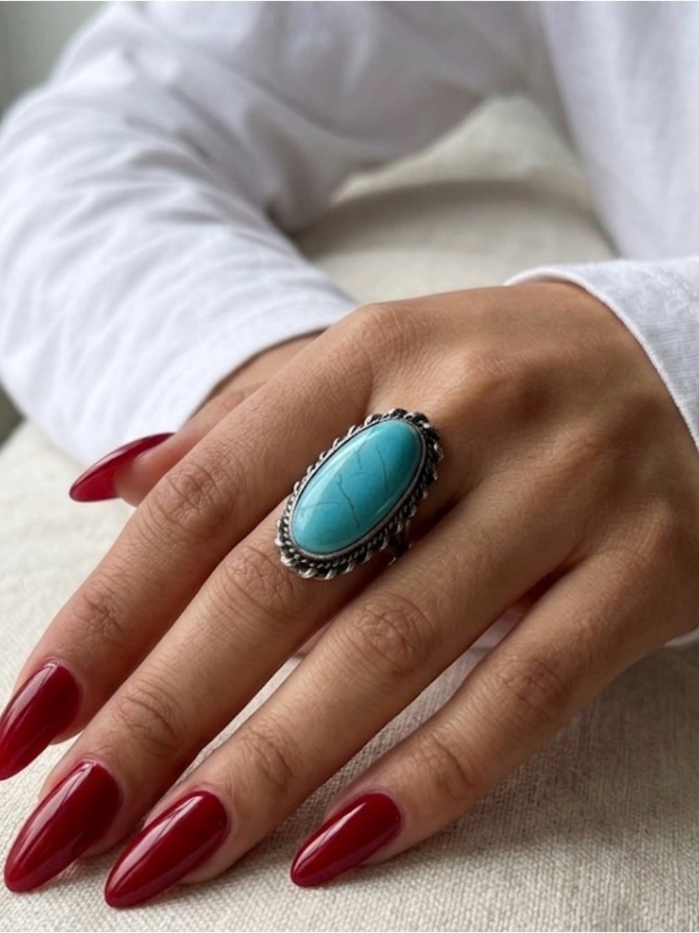 Sterling Silver Turquoise Statement Ring